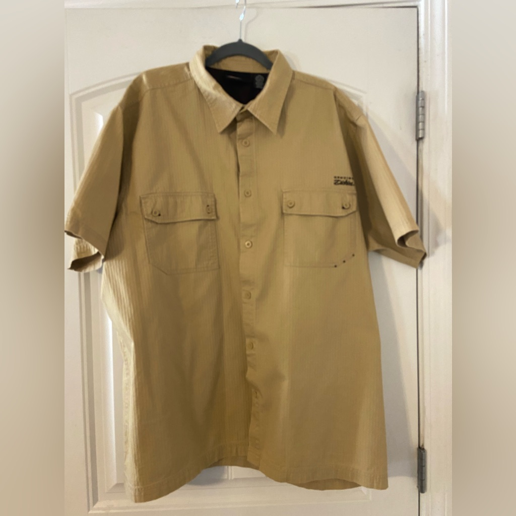 Mens Dickies Brand Tan Textured Shirt 3x 5456